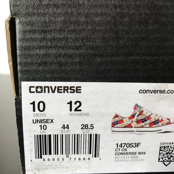 🛑SOLD🛑Converse CT Ox Campbell’s Soup Andy Warhol - Picture 8 of 8